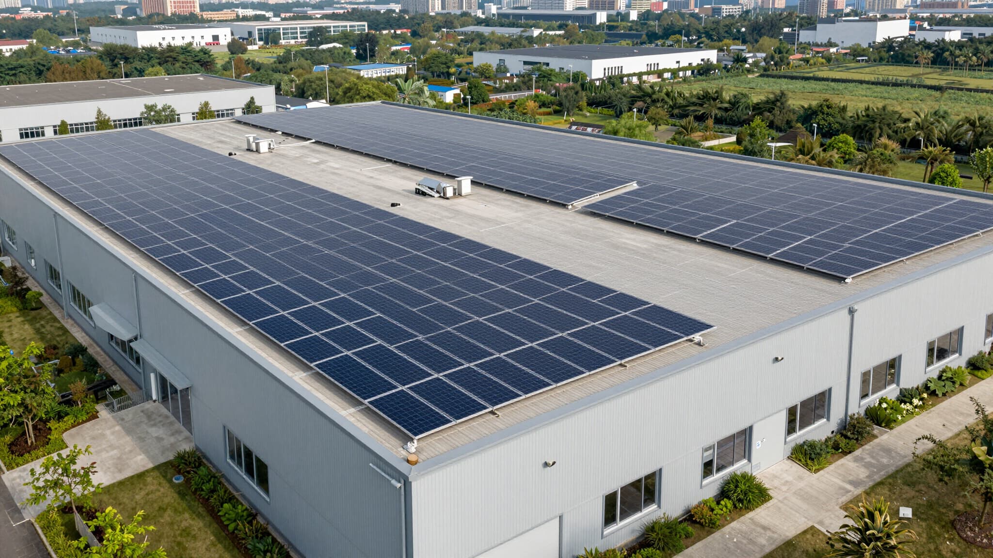 Rooftop solar installation